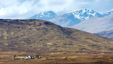 Alamy As the route approaches Corrour Station, riders can spot the snowcapped summit of Ben Nevis (Credit: Alamy)