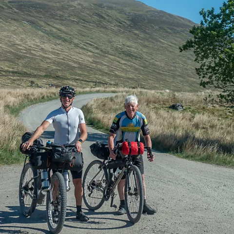 Darren Waters Cooper and King are two of the many travellers the author met while cycling (Credit: Darren Waters)