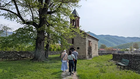 Eloise Stark Travellers can book a cultural walking tour to explore the villages with a local Kist guide (Credit: Eloise Stark)