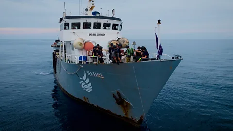 Sea Shepherd The Sea Shepherd volunteers are collaborating with Italian maritime authorities to crack down on FADs (Credit: Sea Shepherd)