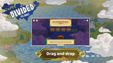 Rearranging formulae - Drag and drop