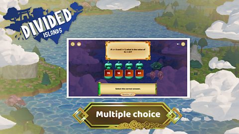 Substitution - Multiple choice