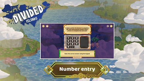 Inverse proportion - Number entry