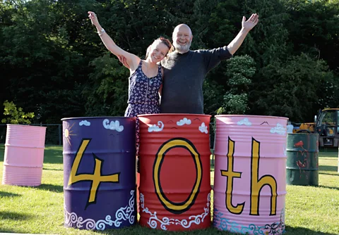 Getty Images The Glastonbury Festival was founded by Michael Eavis, who celebrated the event's 40th anniversary with his daughter Emily Eavis in June 2010 (Credit: Getty Images)