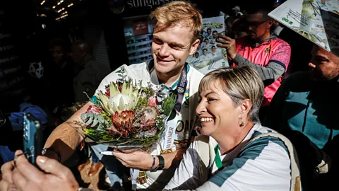 Getty Images South Africa's cricket team, the Proteas, recently won the World Test Championship (Credit: Getty Images)