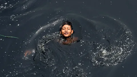 Getty Images While swimming pools have occasionally been associated with disease outbreaks, wild swimming also carries risks (Credit: Getty Images)