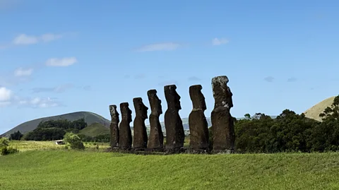 Sofia Quaglia The Ma'u Henua group hope to develop a blueprint for all moai conservation and restoration projects on the island (Credit: Sofia Quaglia)