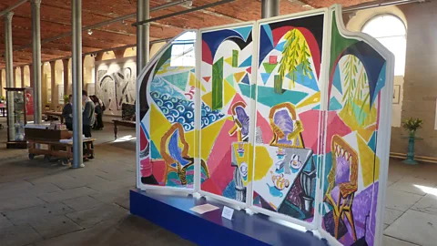 Norman Miller Hometown hero David Hockney is displayed inside the stunning Salts Mill gallery (Credit: Norman Miller)