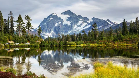 Alamy Mount Shuksan reflected in Picture Lake is one of the most iconic views in North Cascades National Park (Credit: Alamy)