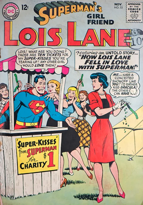 Alamy As Superman evolved, the stories became less socially conscious and more about fantastical villains, and his relationship with Lois Lane (Credit: Alamy)