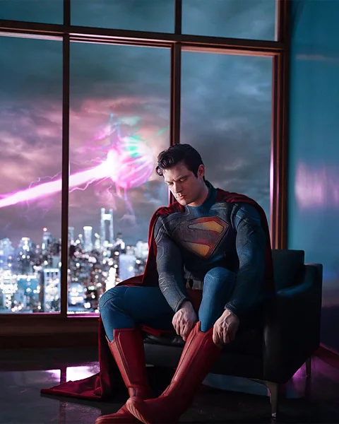 Alamy David Corenswet as Superman in James Gunn's new film – a depiction that has already stirred debate just from the trailers (Credit: Alamy)