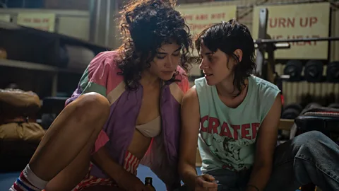 A24 Love Lies Bleeding is one of a wave of recent films that bears Baise-moi's influence (Credit: A24)