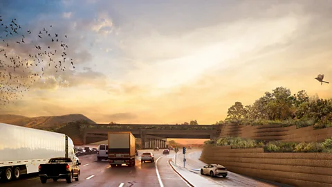 Rock Design Associates and National Wildlife Federation The hope is that the crossing will also be an escape route for animals impacted by extreme weather events (Credit: Rock Design Associates and National Wildlife Federation)