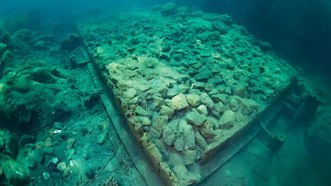 Alessandra Benini The ruins of Aenaria were buried in the sea for nearly 2,000 years, preserved underneath volcanic sediments (Credit: Alessandra Benini)