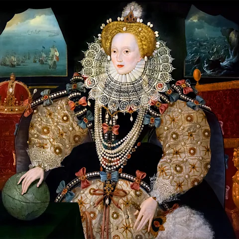 Alamy The Armada Portrait (c 1588) of Elizabeth I depicts the last Tudor monarch at the height of her powers (Credit: Alamy)