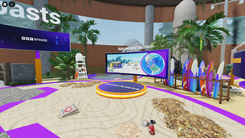 An image of the nature and tourism section of the hub area.