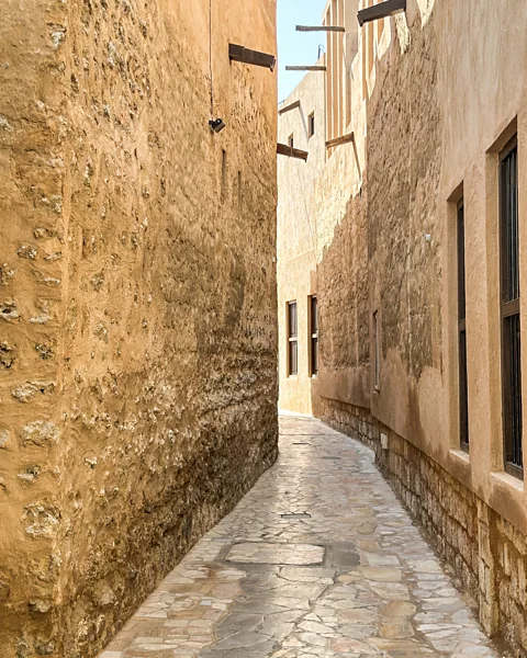 Soumya Gayatri The narrow streets of Old Dubai helped keep them shaded through much of the day (Credit: Soumya Gayatri)