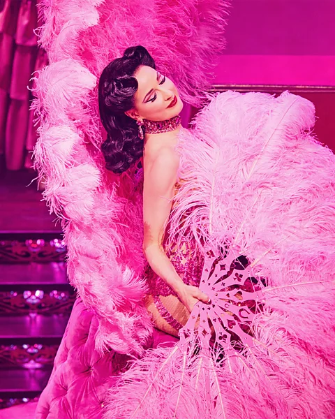 Chris Davis Studio Dita Von Teese's new show Diamonds and Dust is a Wild West-themed production in which she is appearing as Lady Luck (Credit: Chris Davis Studio)