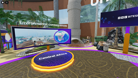 An image of the environmental consequences section of the hub area.