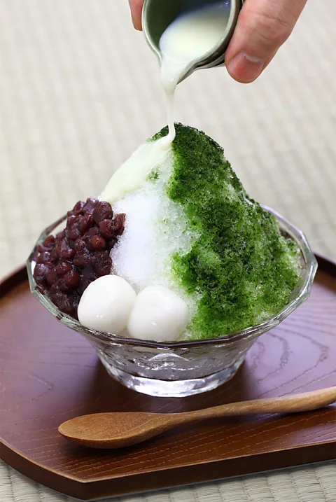 Alamy Uji kintoki is a matcha-flavoured shaved ice treat typically eaten in and near Kyoto (Credit: Alamy)