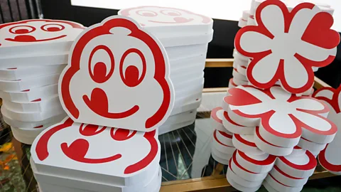 Alamy Bibs were created in 1997 and its symbol is the puffy Michelin man licking his lips (Credit: Alamy)