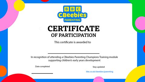 Download the Champions Training Certificate of Participation here