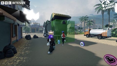 An scene showing multiplayer gameplay.