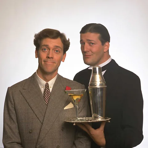 Getty Images Hugh Laurie and Stephen Fry pictured as PG Wodehouse's Jeeves and Wooster from the 90s TV series (Credit: Getty Images)
