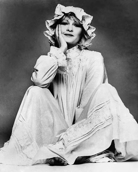 The brand's 1974 nightwear – complete with Victorian mop hat – was typical of the nostalgic style (Credit: Alamy)