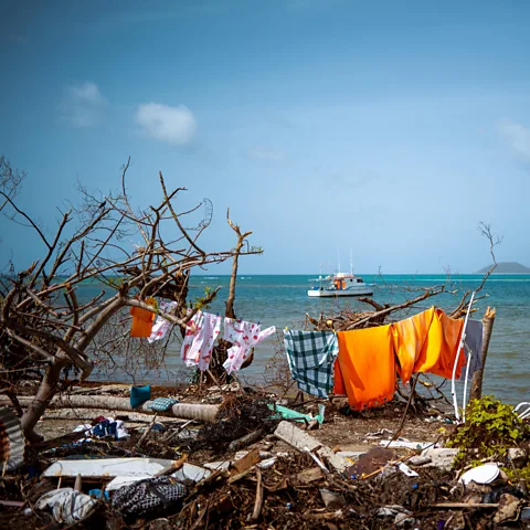 Teddy D Frederick Production/Grenada Film Company Hurricane Beryl damaged or destroyed almost all homes on the islands of Carriacou and Petit Martinique (Credit: Teddy D Frederick Production/Grenada Film Company)