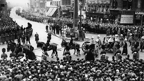 The funeral procession of Sir Henry Wilson, 1922.
