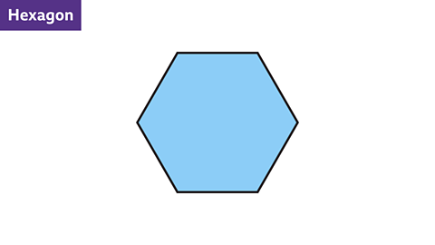 A regular hexagon