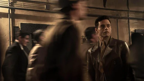 Alamy Rami Malek plays the role of the psychiatrist Kelley, who was tasked with assessing Göring's mental state (Credit: Alamy)