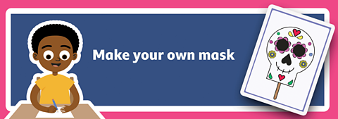 Day of the Dead mask template