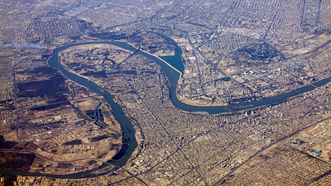 A photo of the River Tigris in Baghdad.