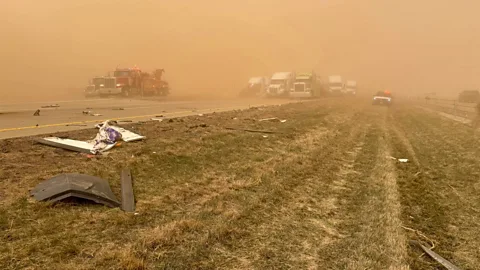 Alamy Blinding dust can quickly reduce visibility, causing deadly traffic accidents (Credit: Alamy)