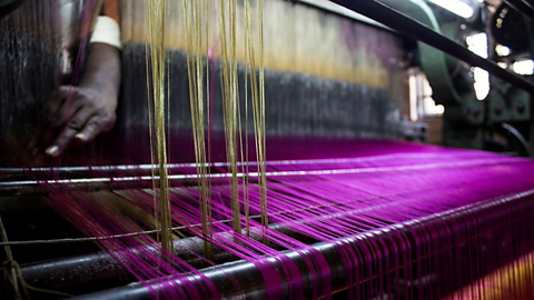 A silk loom.
