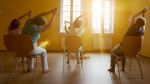 Seated salsa - the miracle movement to help ease back pain Getty Images Experts say one of the good things about the exercise is that it can be done sitting down (Credit: Getty Images)