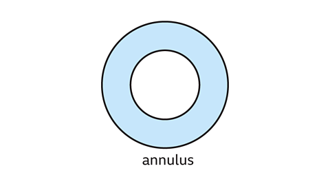 A ring shape is called an annulus