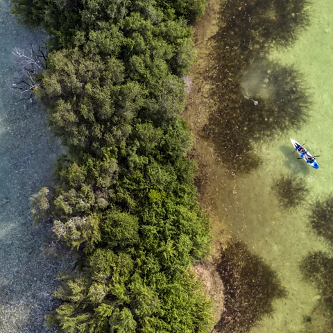 Getty Images Sea level rise puts large parts of the Maldives at risk of inundation (Credit: Getty Images)