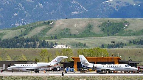 Alamy Private aviation produces far higher emissions per passenger than commercial air travel (Credit: Alamy)