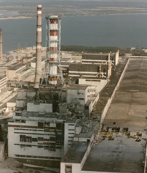 Getty Images Rates of thyroid cancer in children skyrocketed in Ukraine and surrounding areas after the 1986 Chernobyl disaster (Credit: Getty Images)