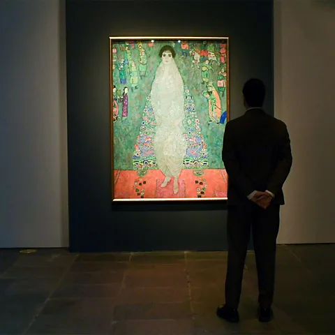 Sotheby's The portrait contains symbols drawn from East Asian art and the world of microscopic medical imagery (Credit: Sotheby's)