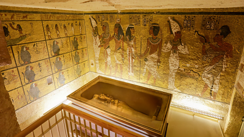 A photo of Tutankhamun's tomb.
