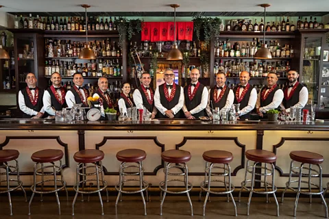 Flow Gallery Café La Trova in Little Havana delivers old school Miami flavour from the vintage cantinero uniforms to the tropical drinks (Credit: Flow Gallery)