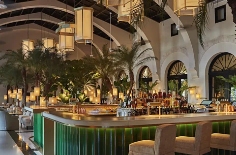 Four Seasons Hotel at The Surf Club Champagne is always festive, and even more so at the historic celebrity-magnet Champagne Bar at the Surf Club (Credit: Four Seasons Hotel at The Surf Club)