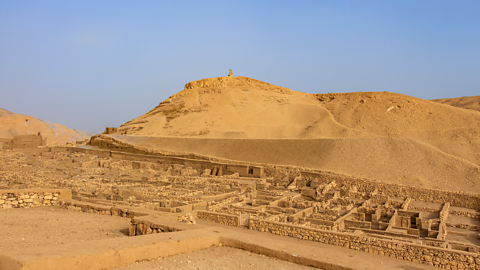 A photo of the ancient village of Deir el-Medina (Valley of the Workers).