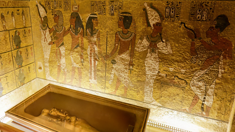 A photo of Tutankhamun's tomb.