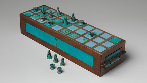 An Ancient Egyptian game board.