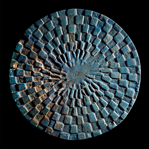 Photo of a Mehen board from the Tomb of the Pharaoh Seth Peribsen at Abydos.